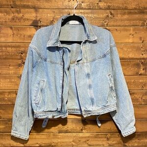 Sage The Label Light Blue Jean Jacket – Size Medium – Vintage Western Feel